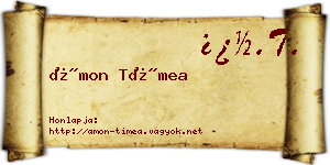 Ámon Tímea névjegykártya
